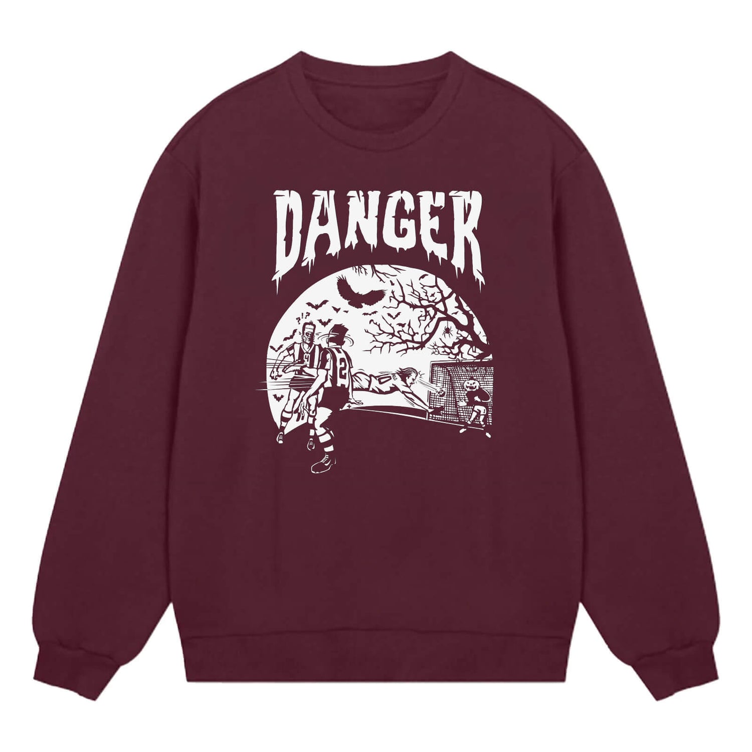 Danger Horror College, Kastanjanruskea / Valkoinen