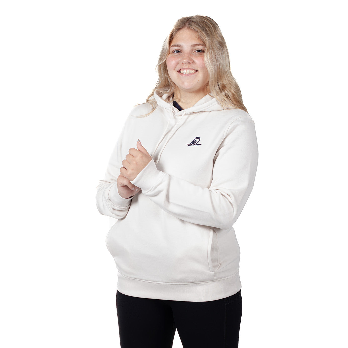 Helmi-huppari valkoinen. Helmareiden virallinen fanituote. Suomen jalkapallomaajoukkueen fanituote.