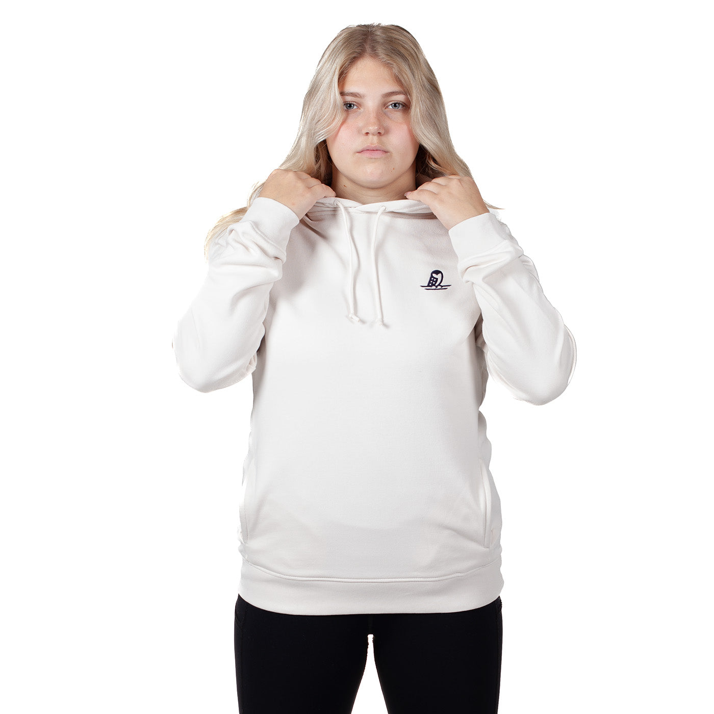 Helmi-huppari valkoinen. Helmareiden virallinen fanituote. Suomen jalkapallomaajoukkueen fanituote.