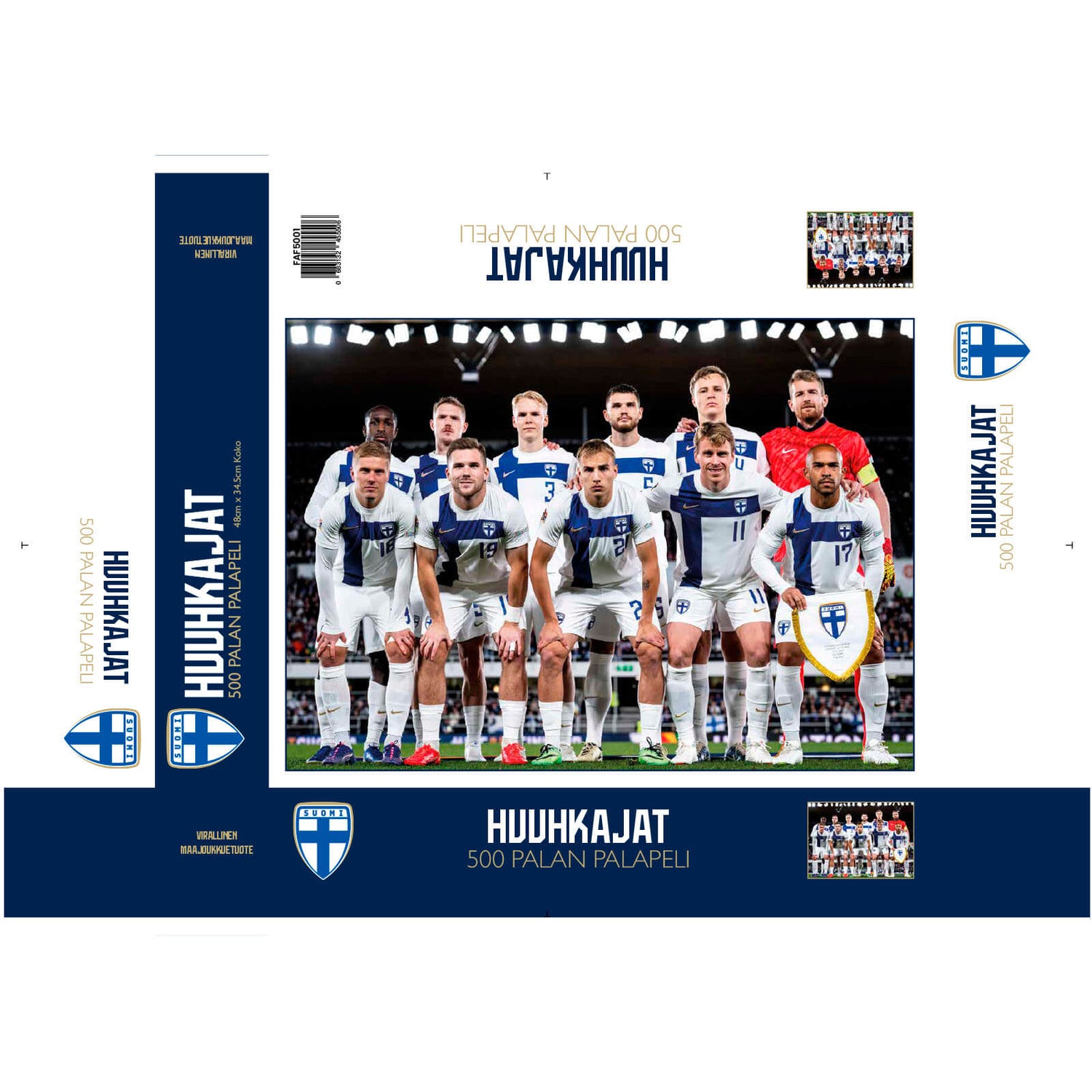 Huuhkajat palapeli, 500 palaa