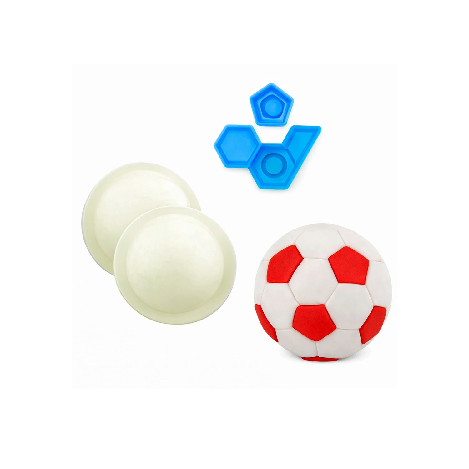 3D Jalkapallo muottisetti ja leikkuri