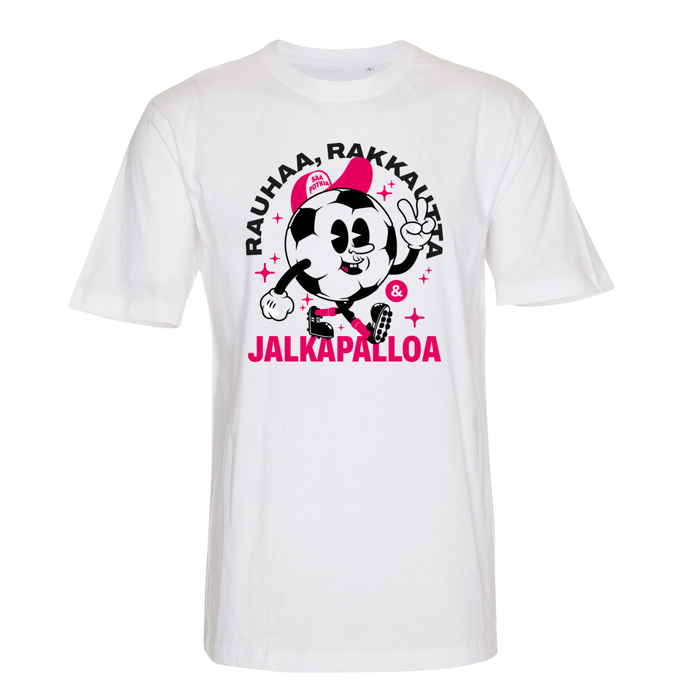 Rauhaa, rakkautta ja jalkapalloa t-paita, Valkoinen, Lapset