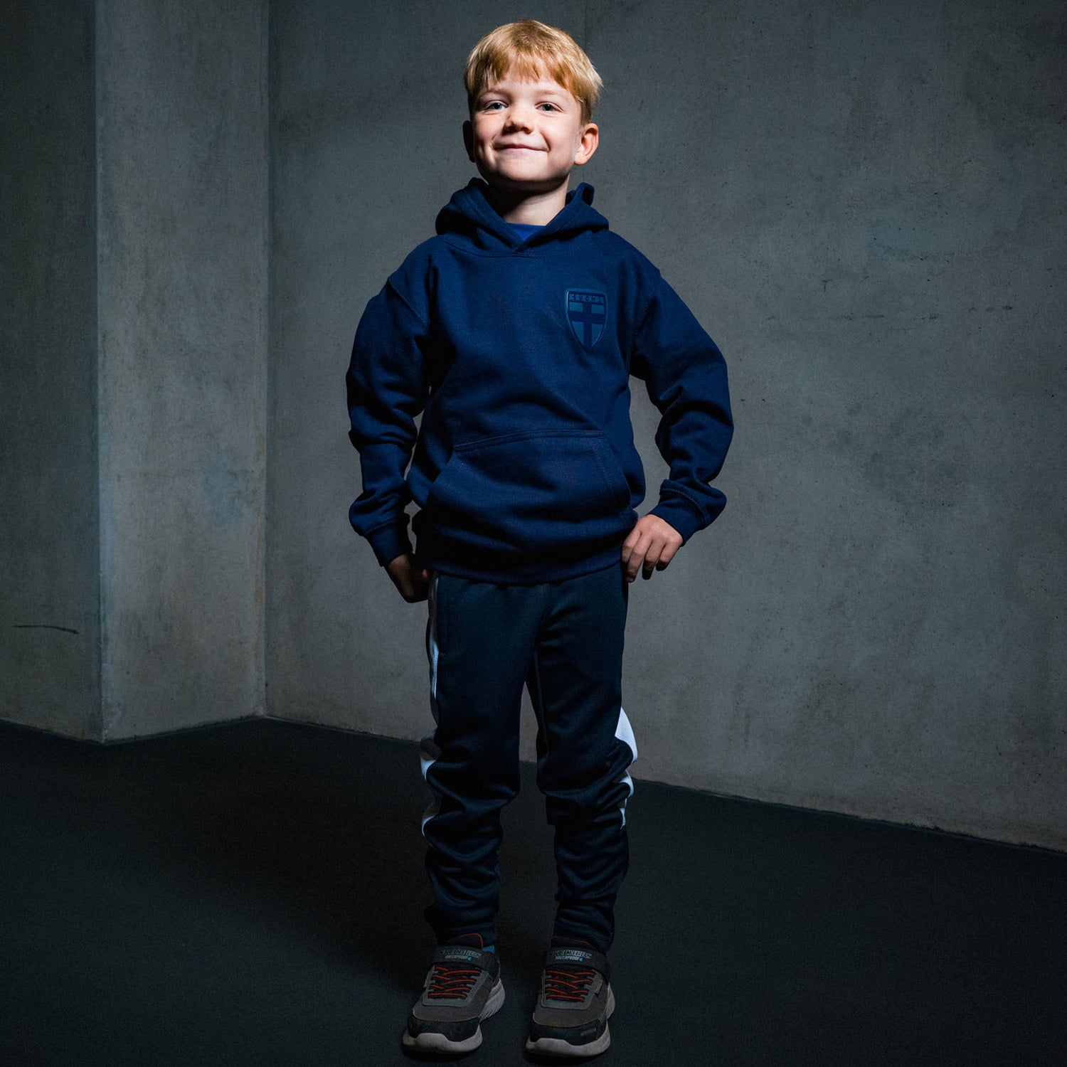 Finland Navy Edition hoodie, Navy Blue, Kids