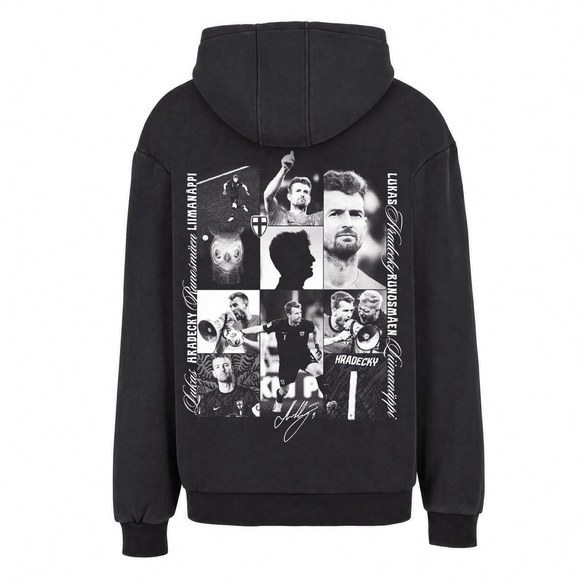 Luke 1 Vintage Loose Fit huppari, Musta