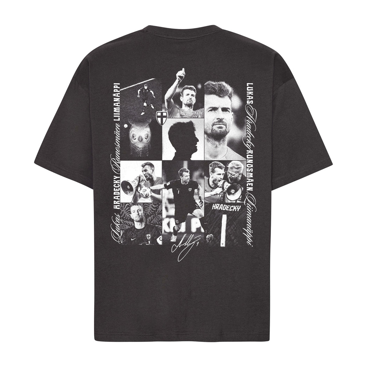 Luke 1 Oversize Box t-paita, Mustanharmaa