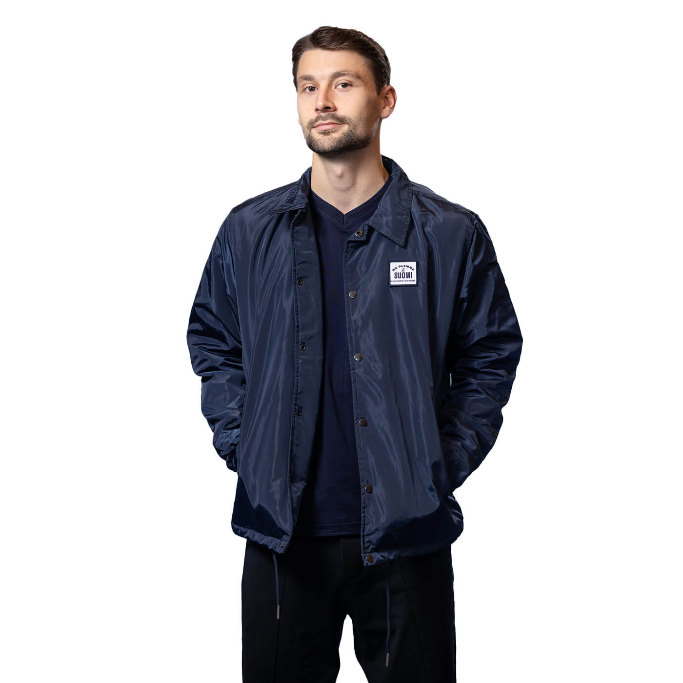 Me olemme Suomi Coach Jacket, Tummansininen
