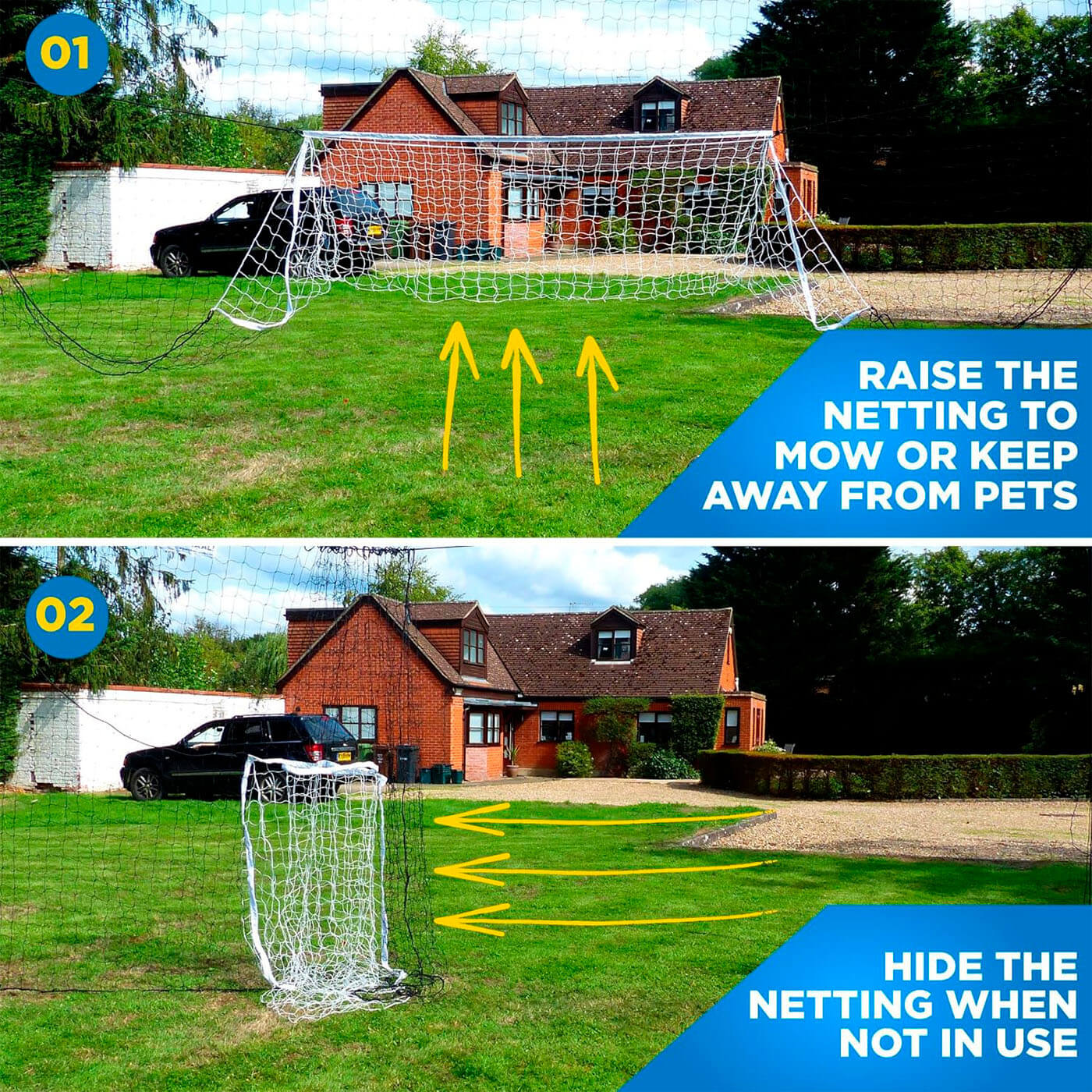 Open Goaal! football goal, Large, 4.9 x 2.1m