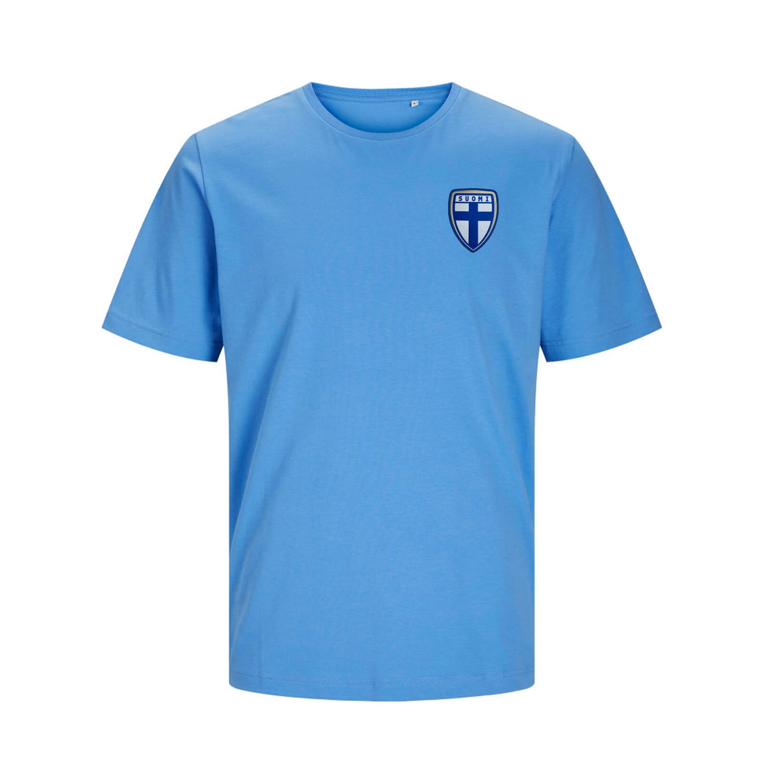 Coat of arms organic cotton t-shirt, Light blue