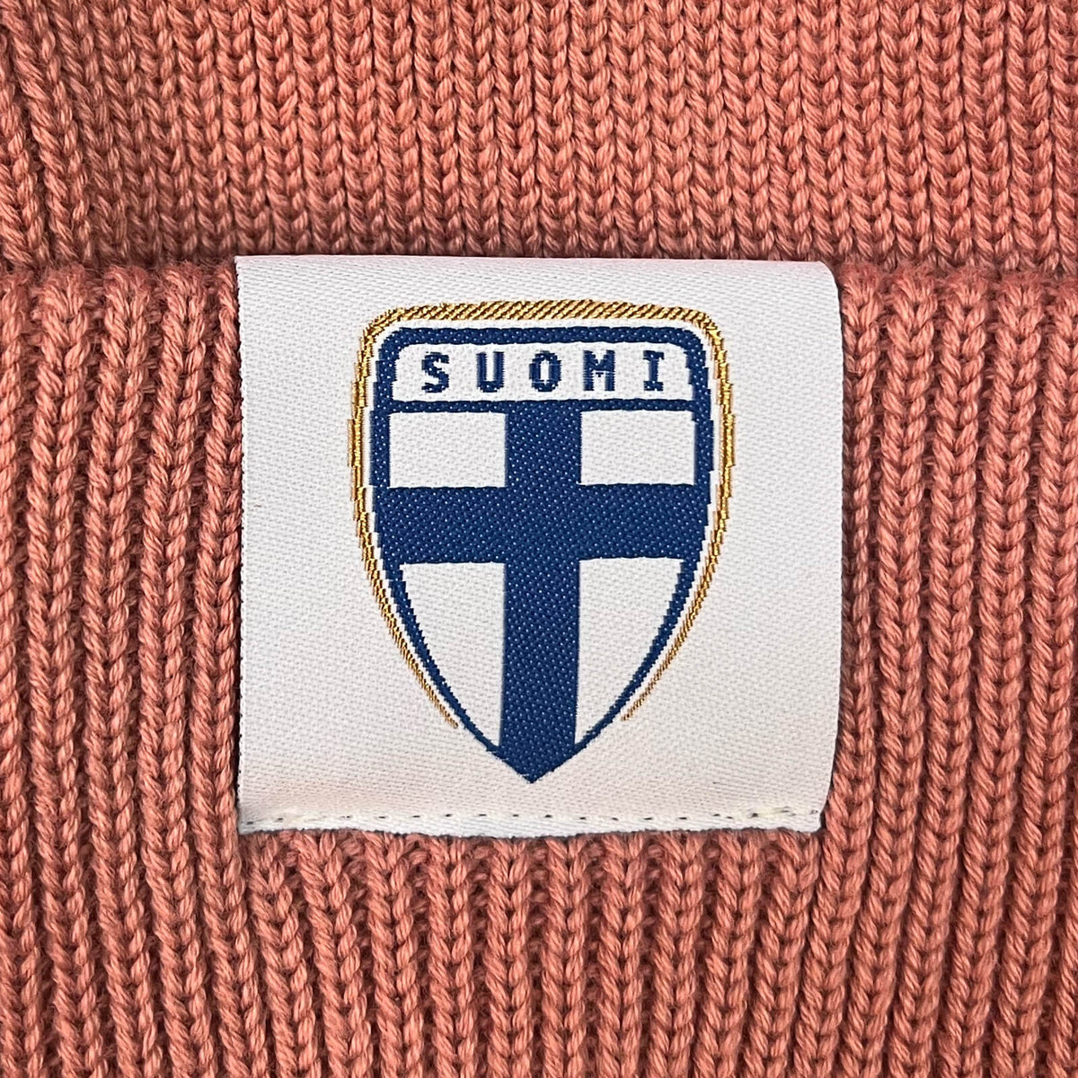 Finnish ribbed beanie, Pink