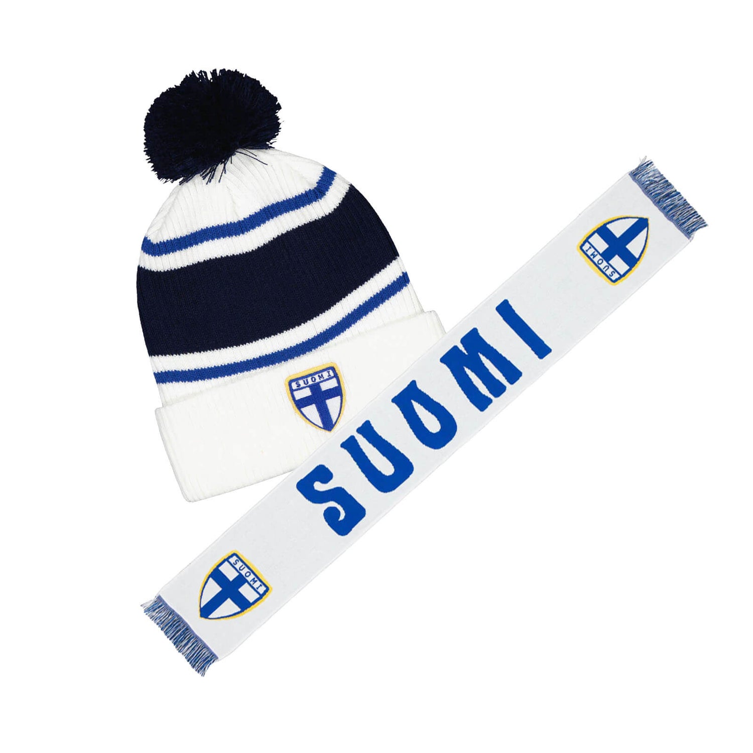 Suomi tupsupipo ja jugend kaulahuivi, Valkoinen, Tuotesetti
