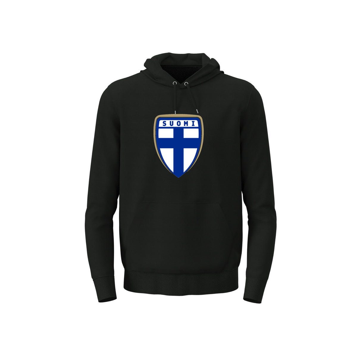 Suomi vaakuna 2.0 huppari, Musta