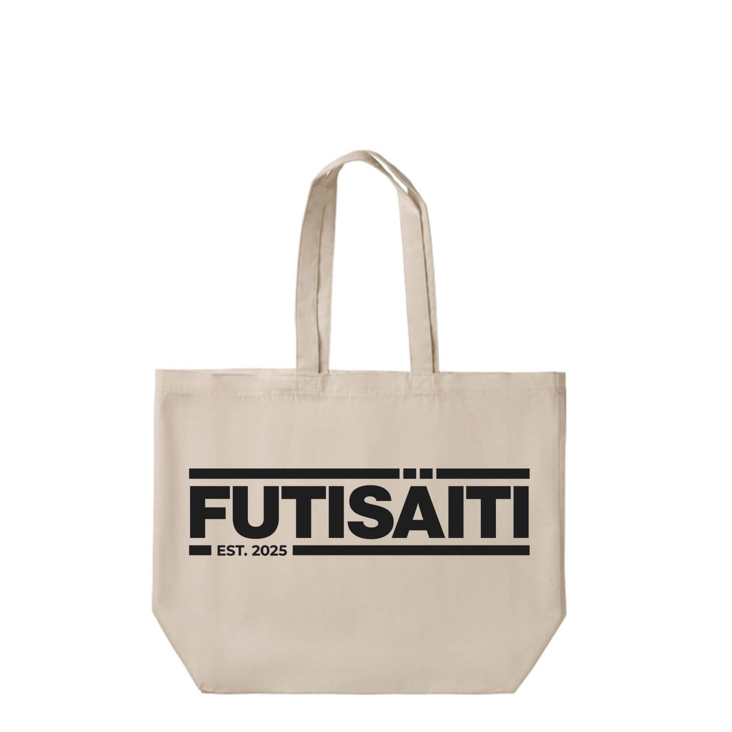 Futisäiti Est Shopper Bag, canvas bag, White