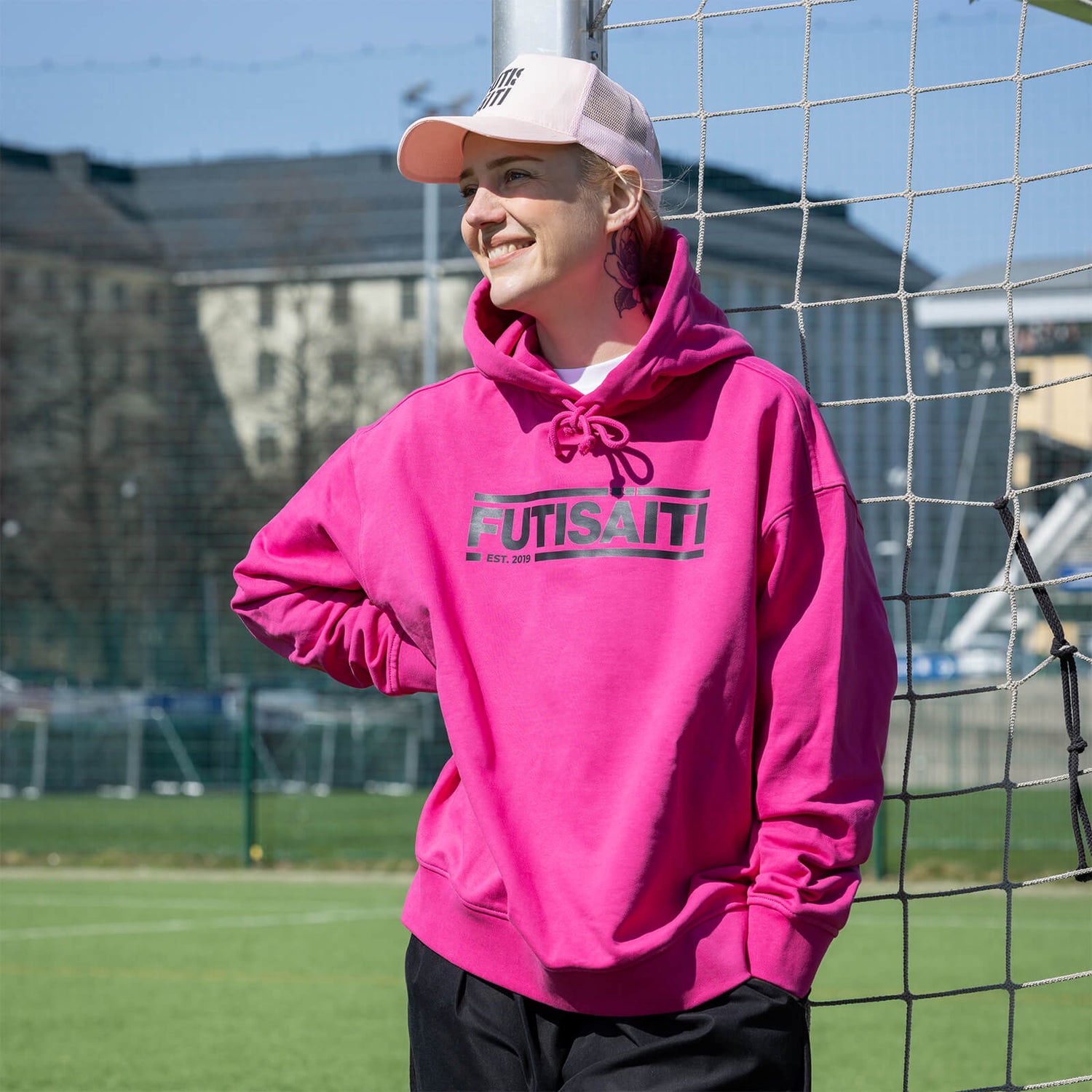 Futisäiti Est Oversize huppari, Pinkki, Naiset