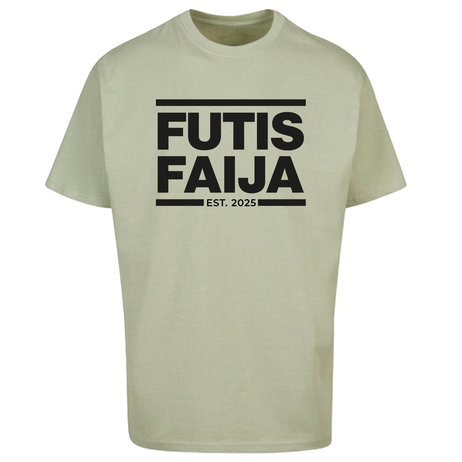 Futisfaija Est Oversize t-paita, Vaaleanvihreä