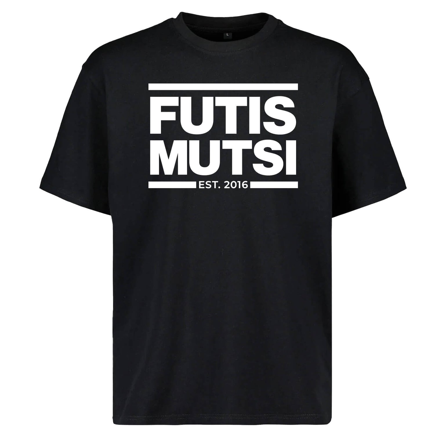 Futismutsi Est Oversize t-paita, Musta