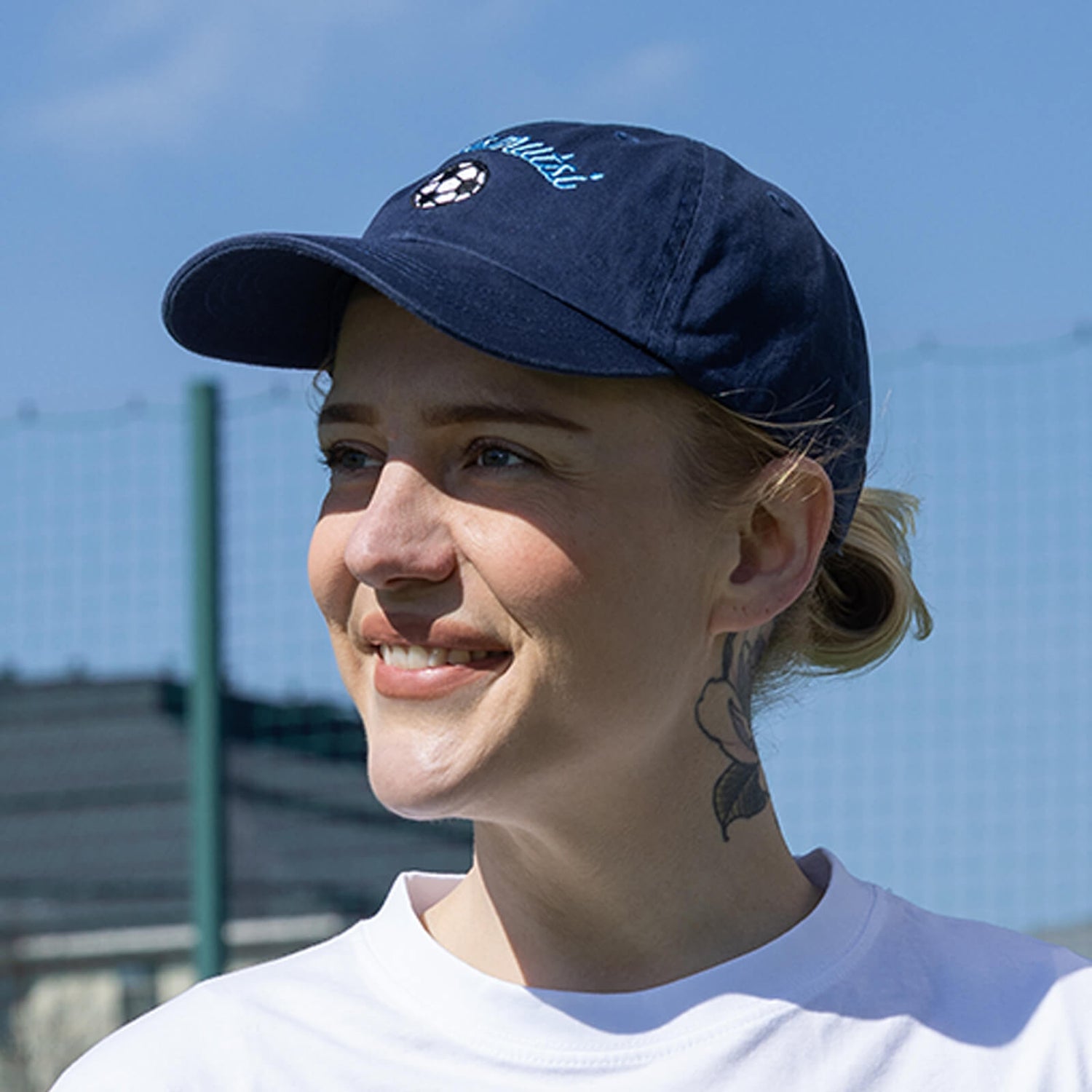 Futismutsi jalkapallo puuvillalippis, Tummansininen