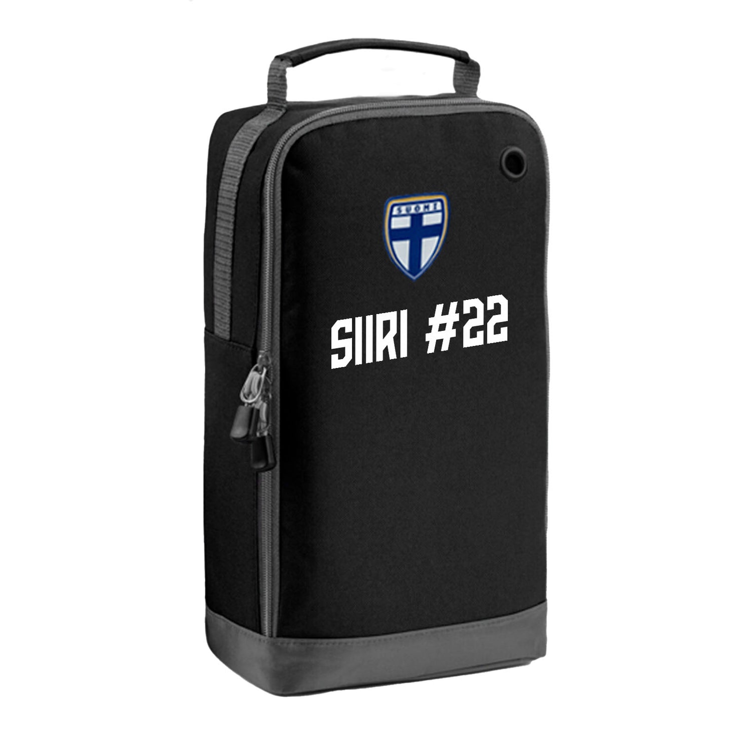 Finland crest shoe bag, Navy Blue