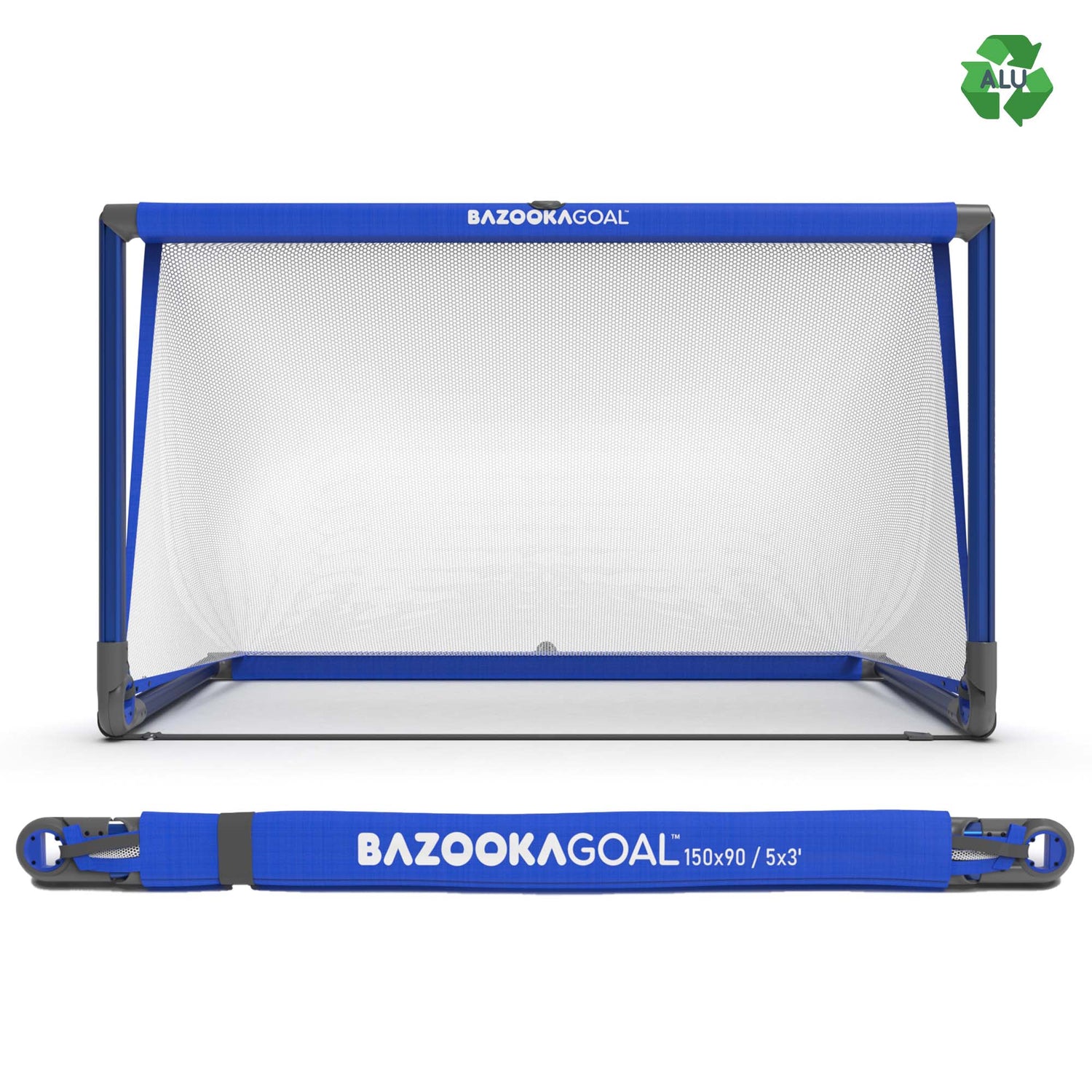 Bazooka Goal Aluminum XL 150 x 90cm, Silver