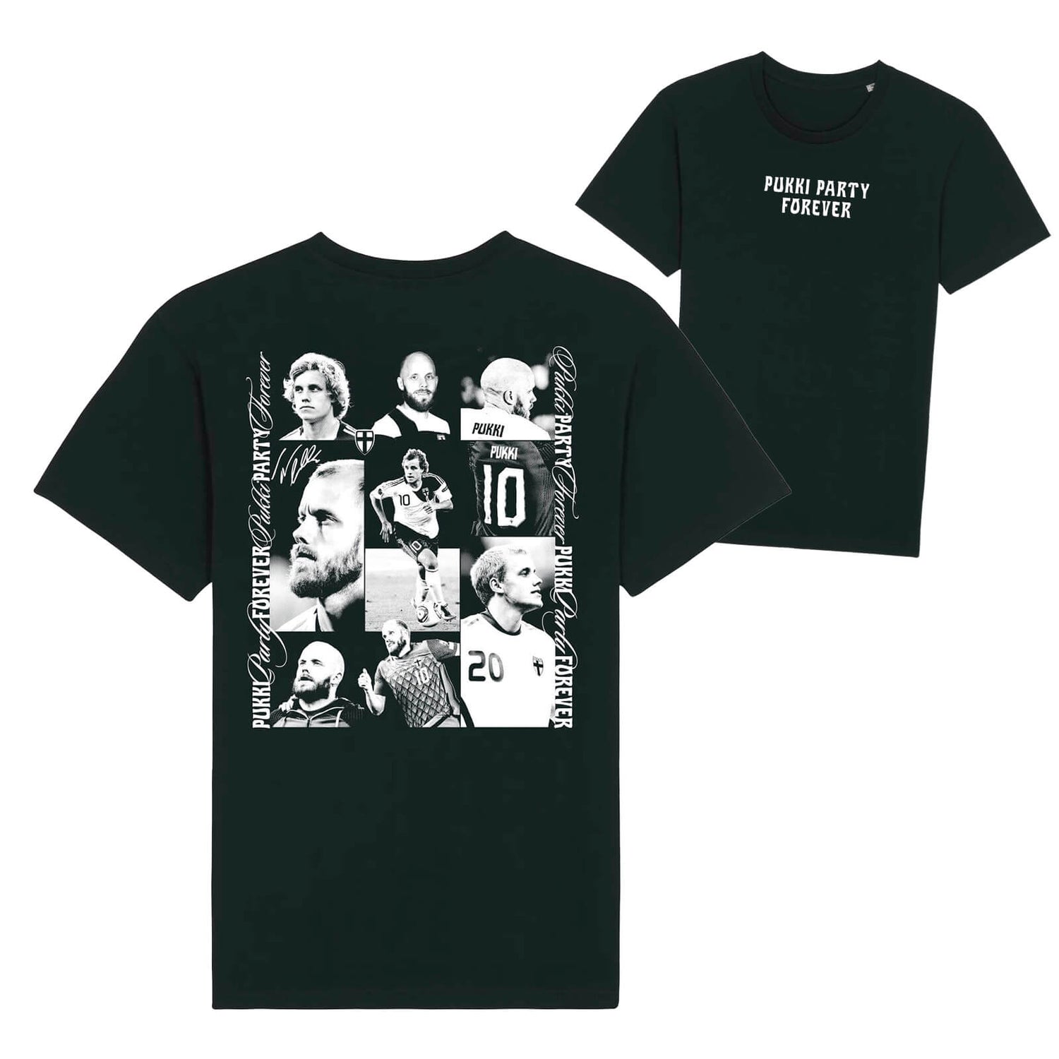 Pukki Party Forever t-paita, Musta