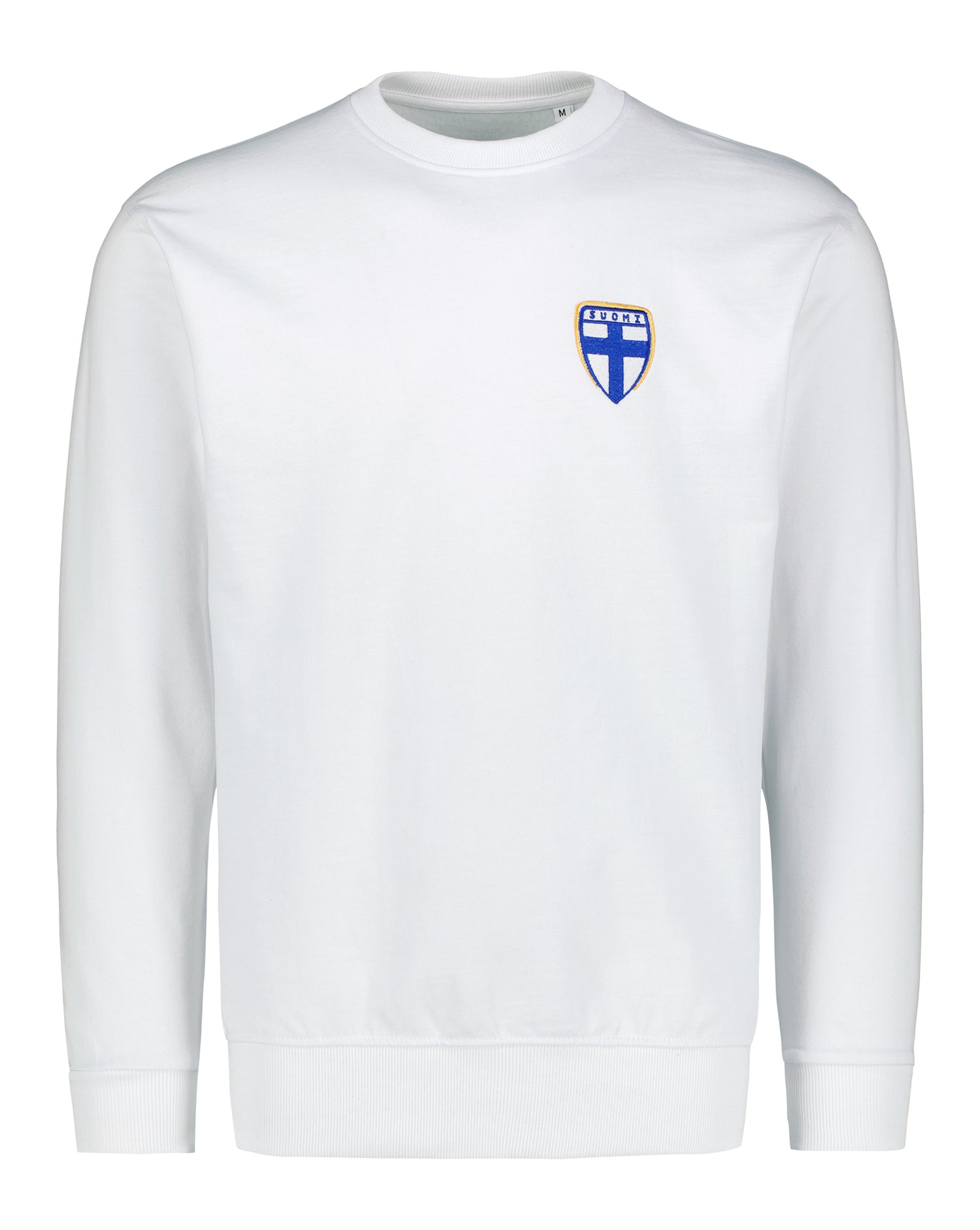 Finland Crest College with embroidery, White