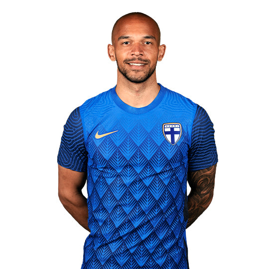 Suomi Virallinen Vieraspelipaita 2023/24, Alho painatus