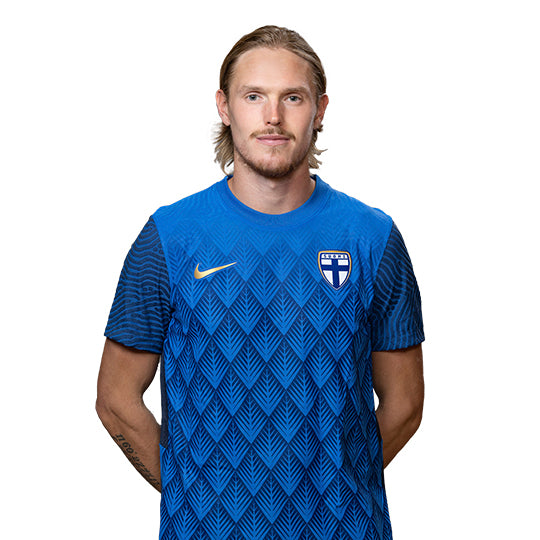 Suomi Virallinen Vieraspelipaita 2023/24, F. Jensen painatus
