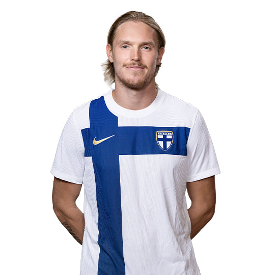 Suomi Virallinen Kotipelipaita 2023/24, F. Jensen painatus