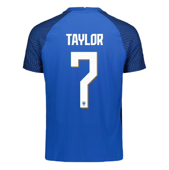 Suomi Virallinen Vieraspelipaita 2023/24, Taylor painatus