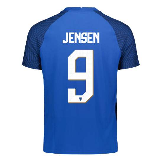 Suomi Virallinen Vieraspelipaita 2023/24, F. Jensen painatus