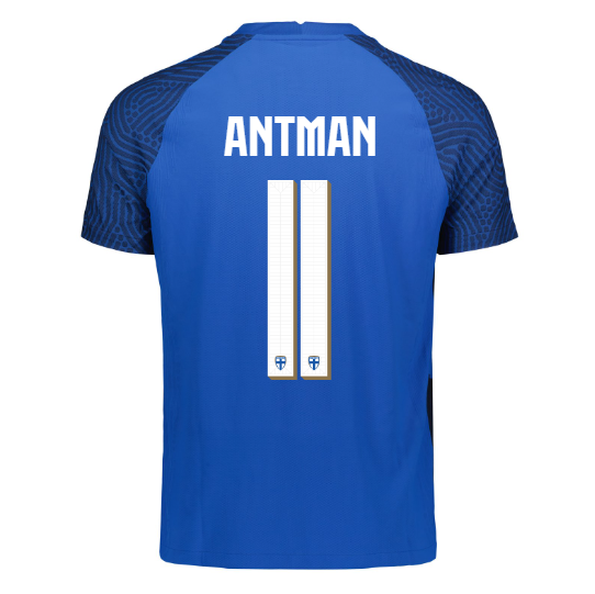 Suomi Virallinen Vieraspelipaita 2023/24, Antman painatus