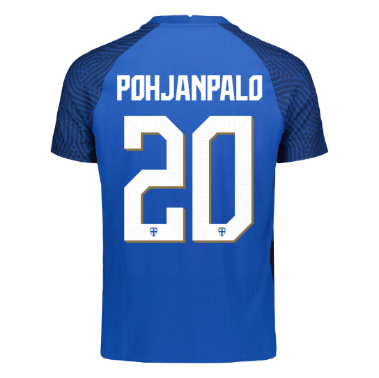 Suomi Virallinen Vieraspelipaita 2023/24, Pohjanpalo painatus
