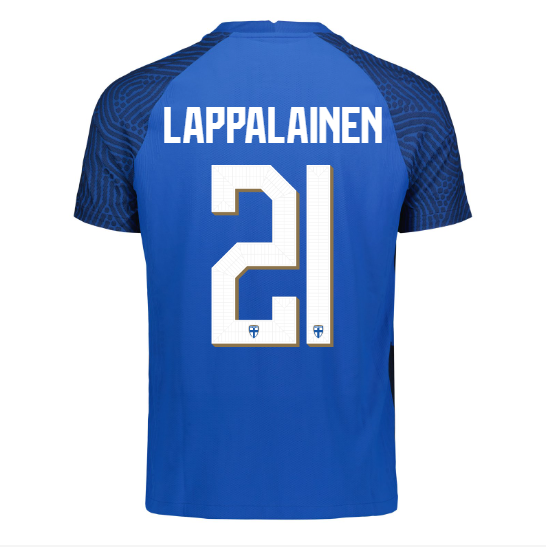 Suomi Virallinen Vieraspelipaita 2023/24, Lappalainen painatus