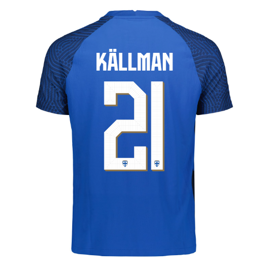 Suomi Virallinen Vieraspelipaita 2023/24, Källman painatus