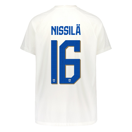 Suomi Virallinen Kotipelipaita 2023/24, Nissilä painatus
