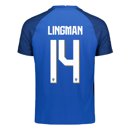Suomi Virallinen Vieraspelipaita 2023/24, Lingman painatus