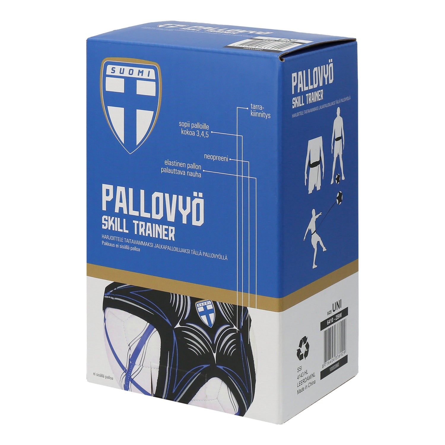 Pallovyö on Maajoukkueen verkkokaupan kaikkien aikojen ylivoimaisesti myydyin harrastustuote! Pallovyö on hauska apuväline jalkapallon potku- ja tekniikkaharjoituksiin.