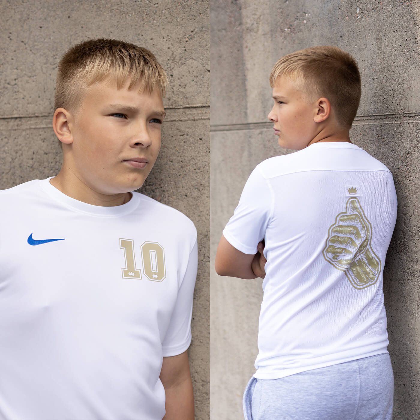 Littipeukku #10 Jersey, Gold, Kids