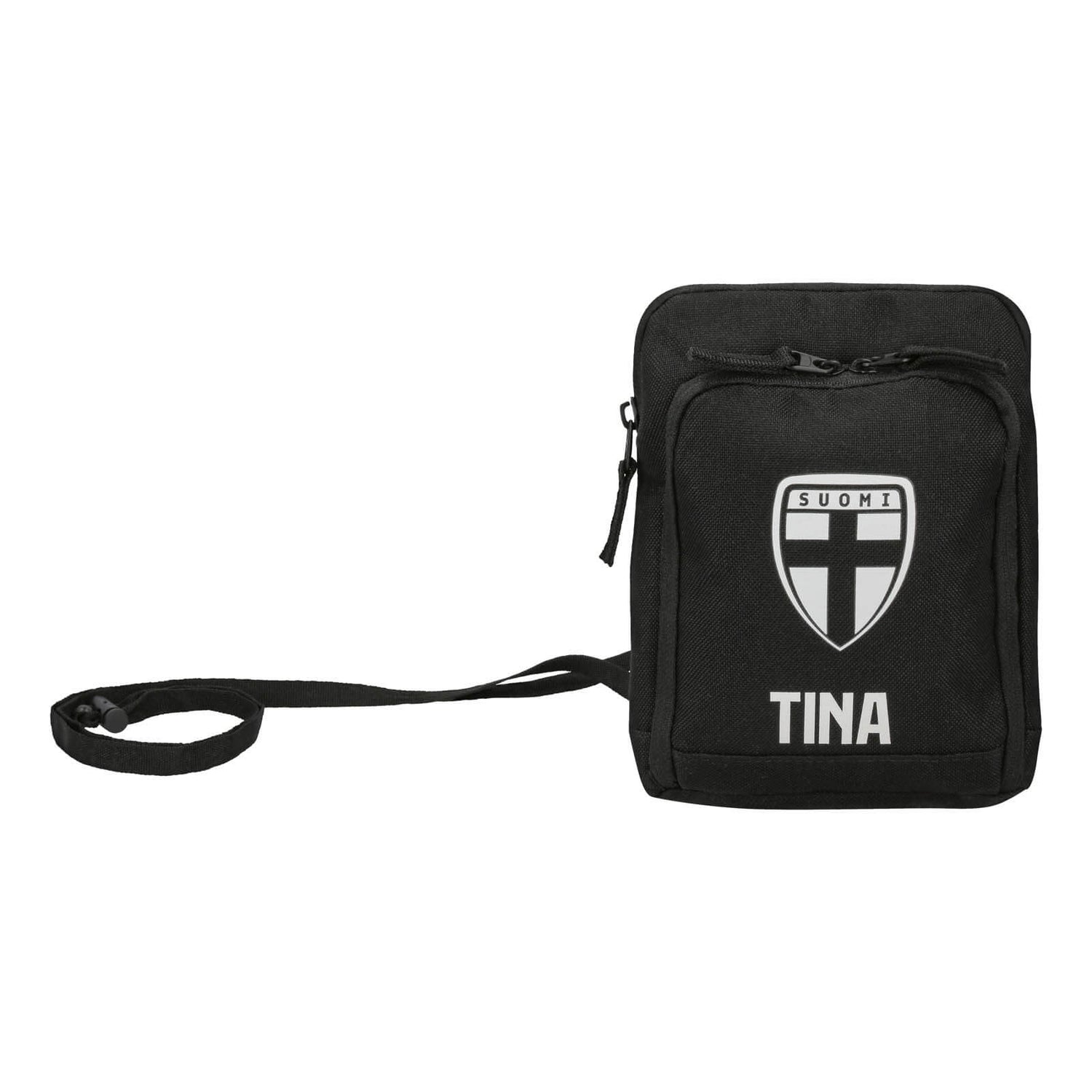 Suomi matkalompakko heijastavalla vaakunalla, Musta