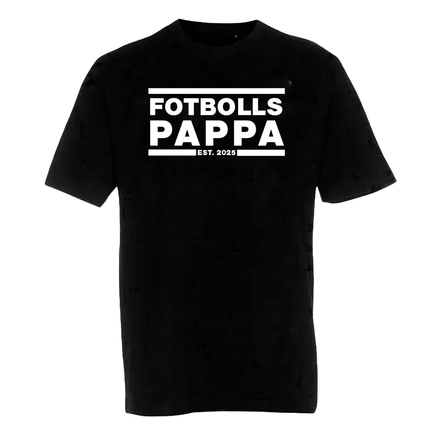 Fotbollspappa Est t-paita, Musta