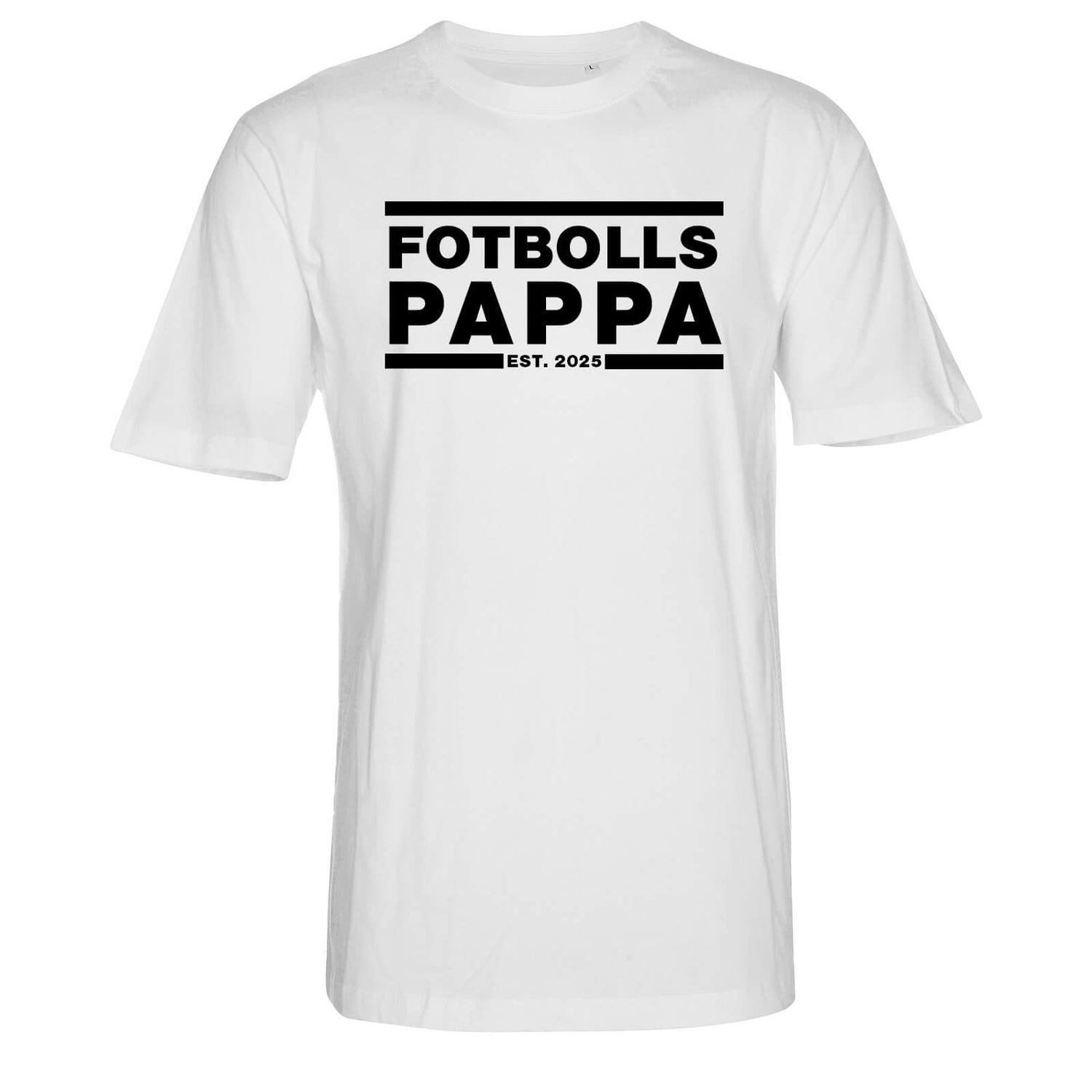 Fotbollspappa Est t-paita, Valkoinen