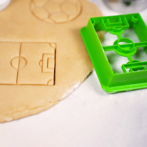 Soccer cookie cutters