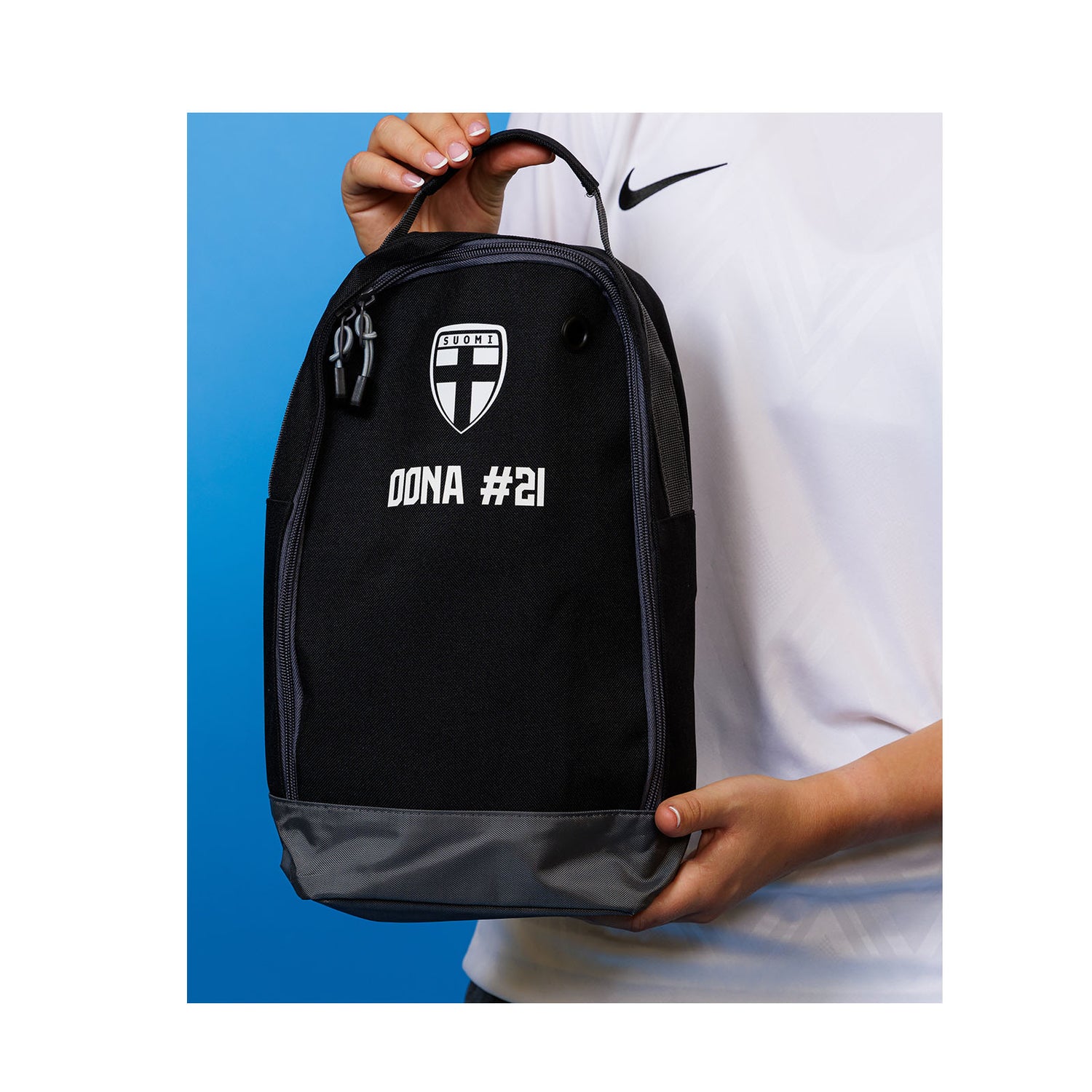 Suomi kenkälaukku, Musta