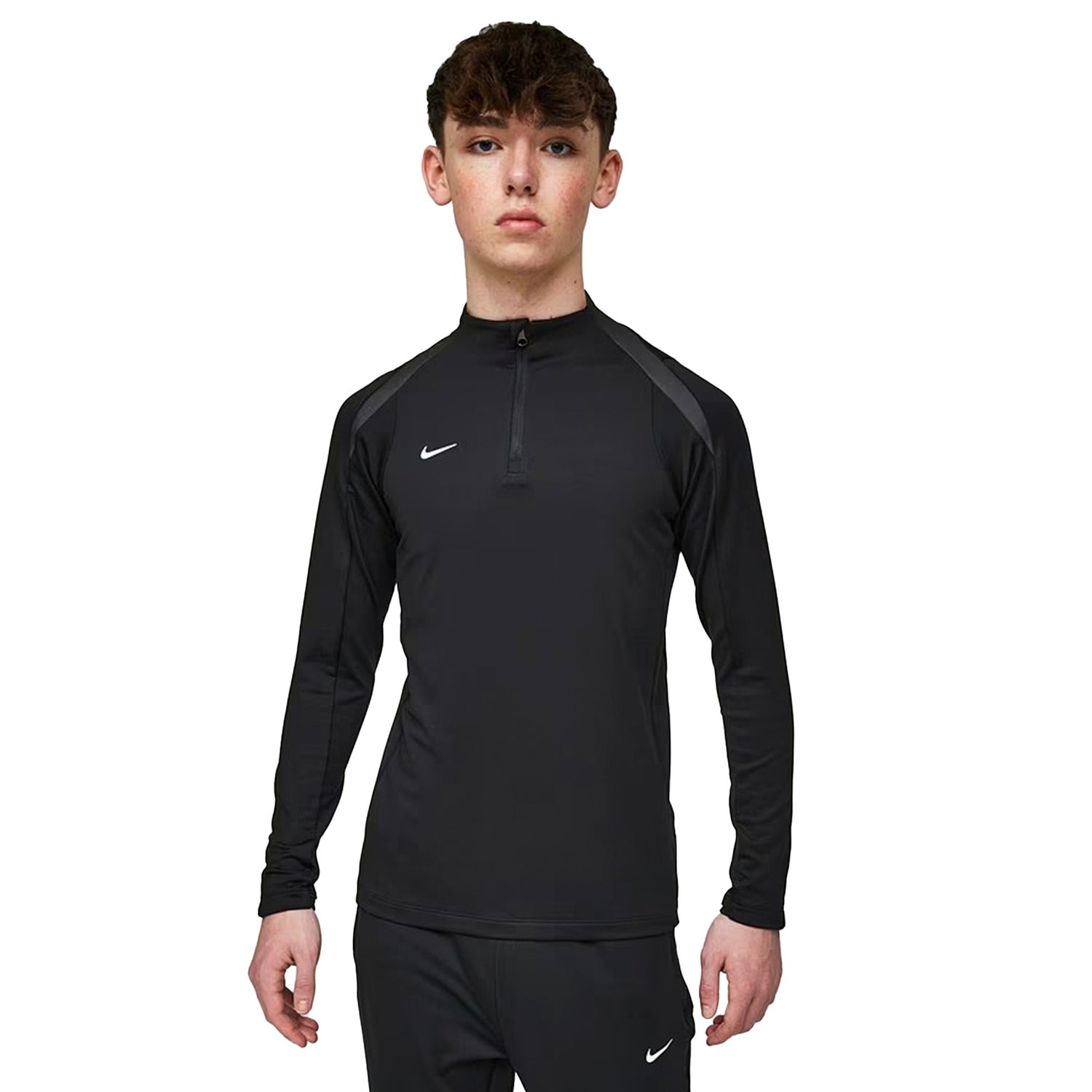 Nike Dri-FIT Strike Drill Top training shirt, Black, Kids