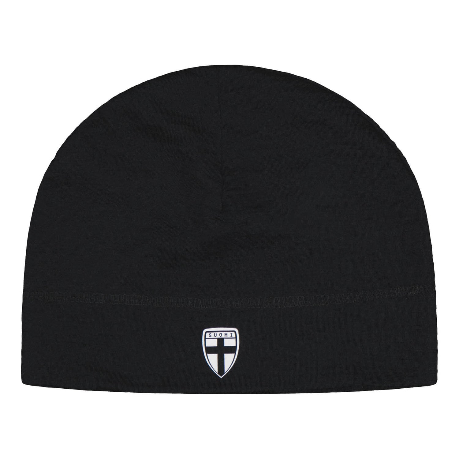 Finland merino wool training beanie, Black