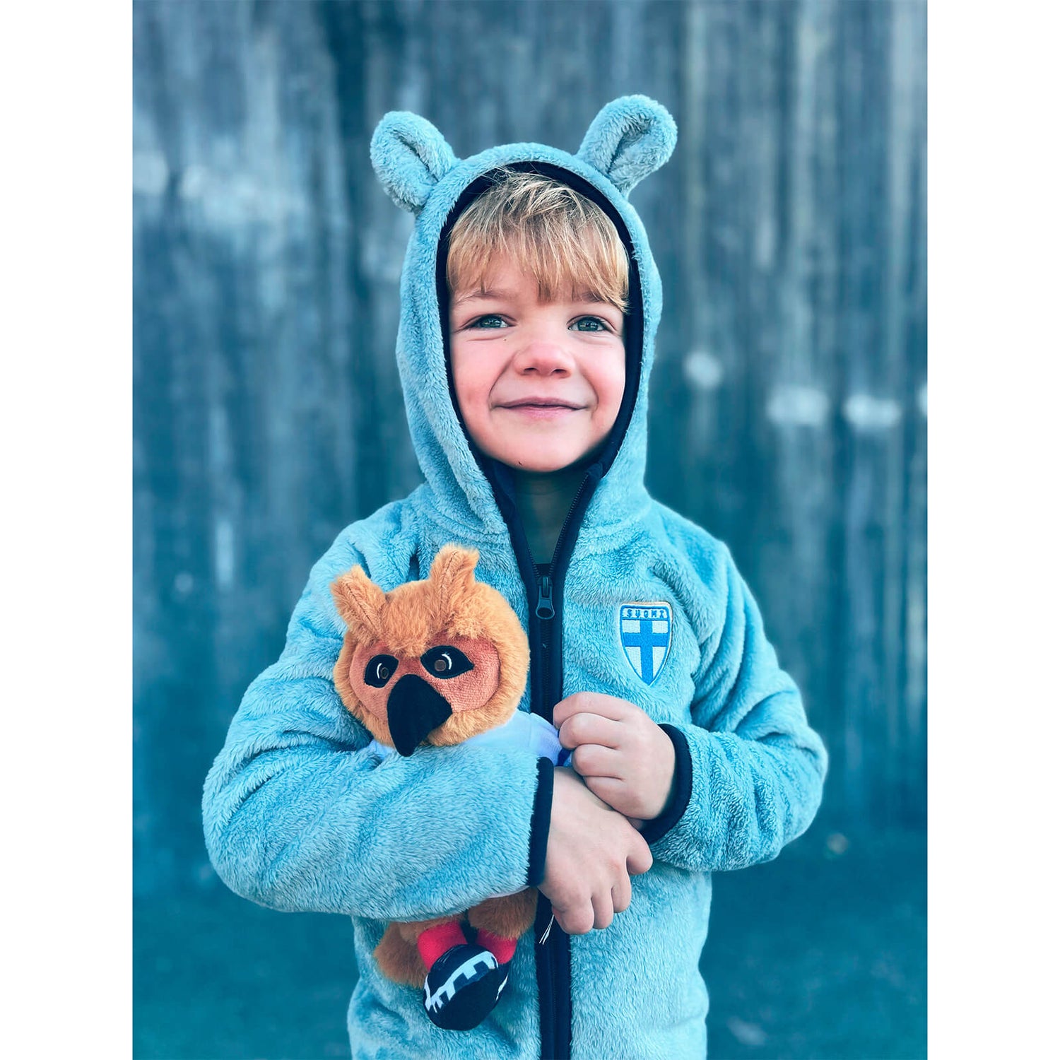 Finland Teddy Hoodie, Kids