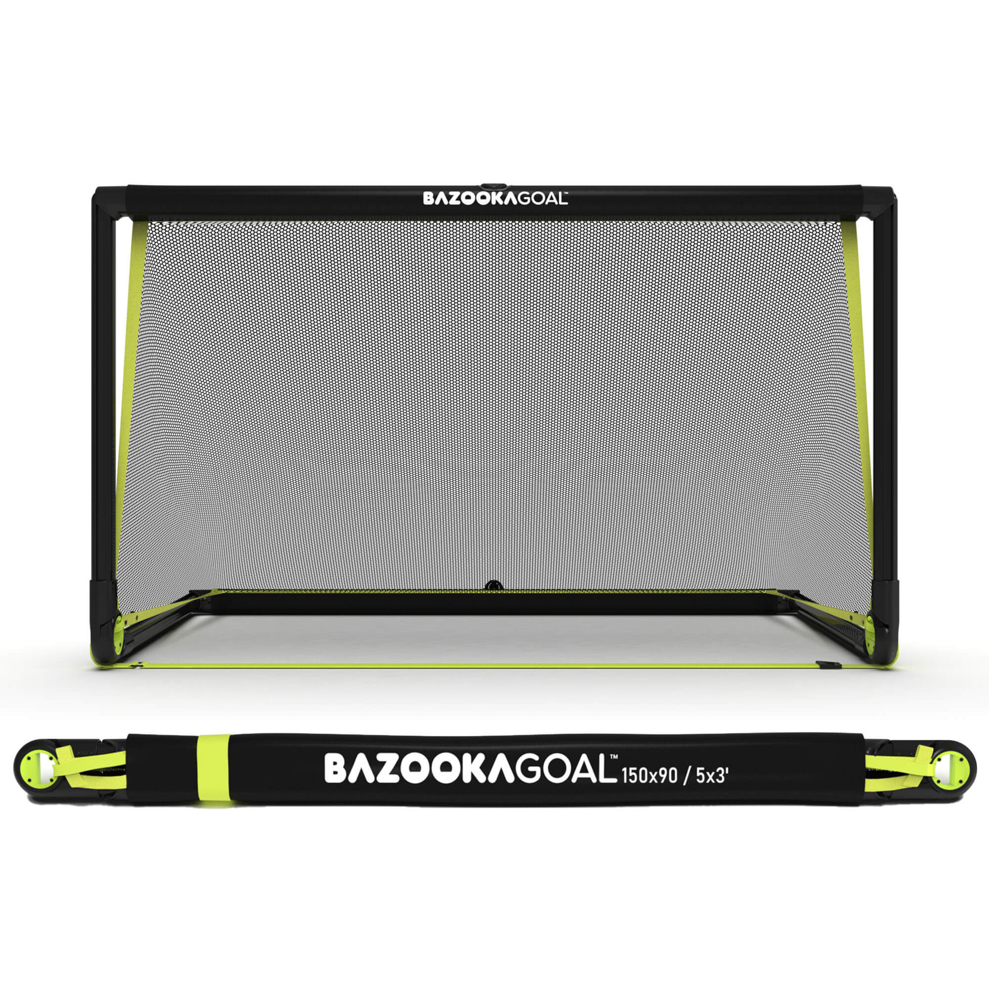 Bazooka Goal PVC, XL 150 x 90cm, Musta – Maajoukkueen Verkkokauppa
