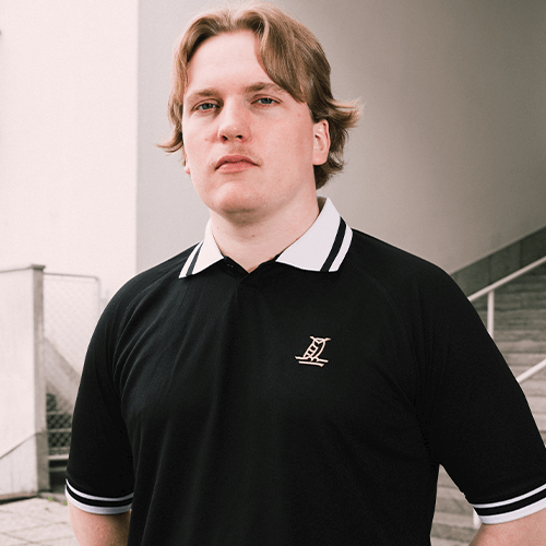 Bubi Jersey Polo, Musta