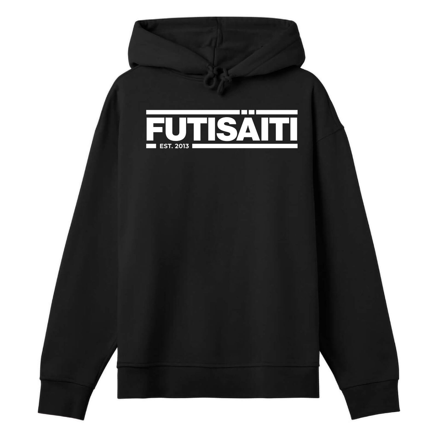 Futisfaija Football Boxy Hoodie, Black