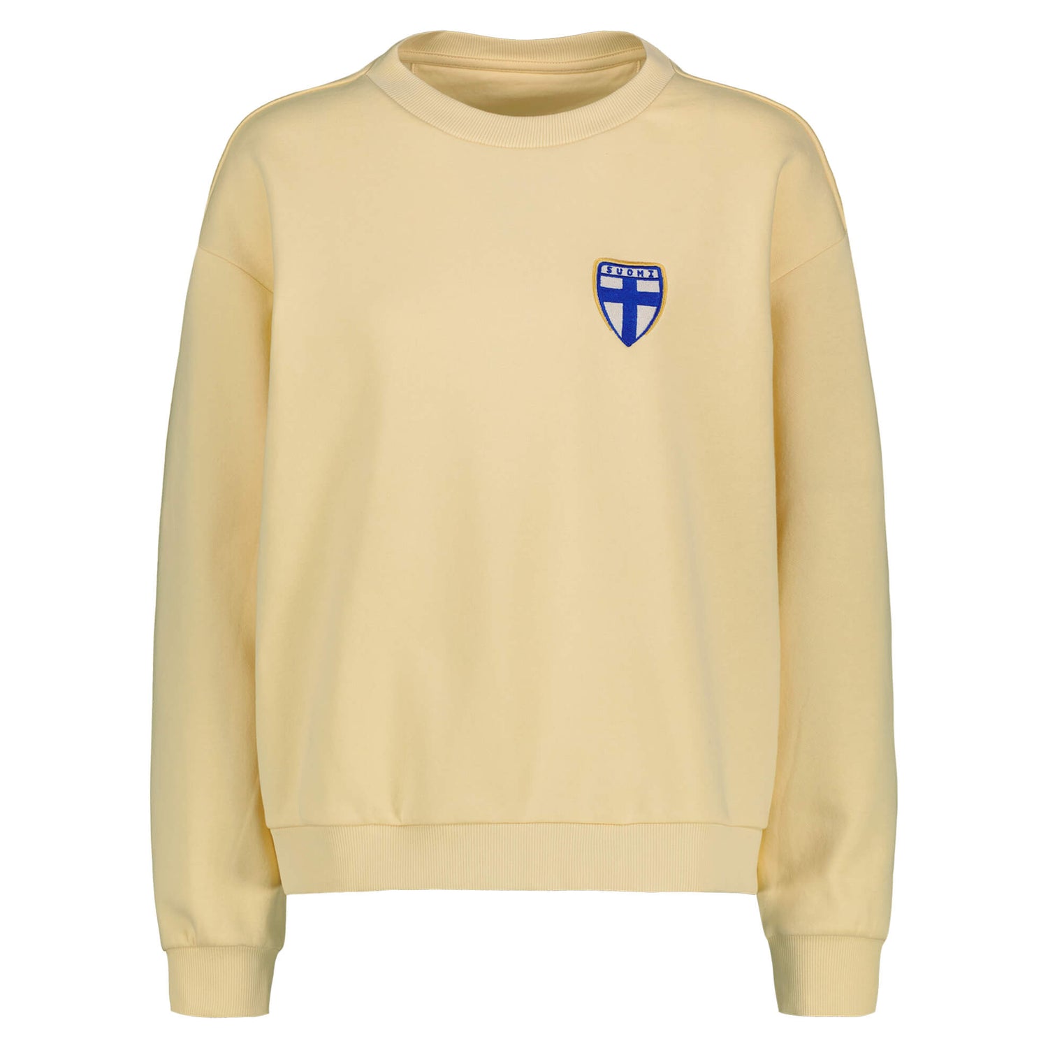 Finland Crest College with embroidery, Yellow, Women