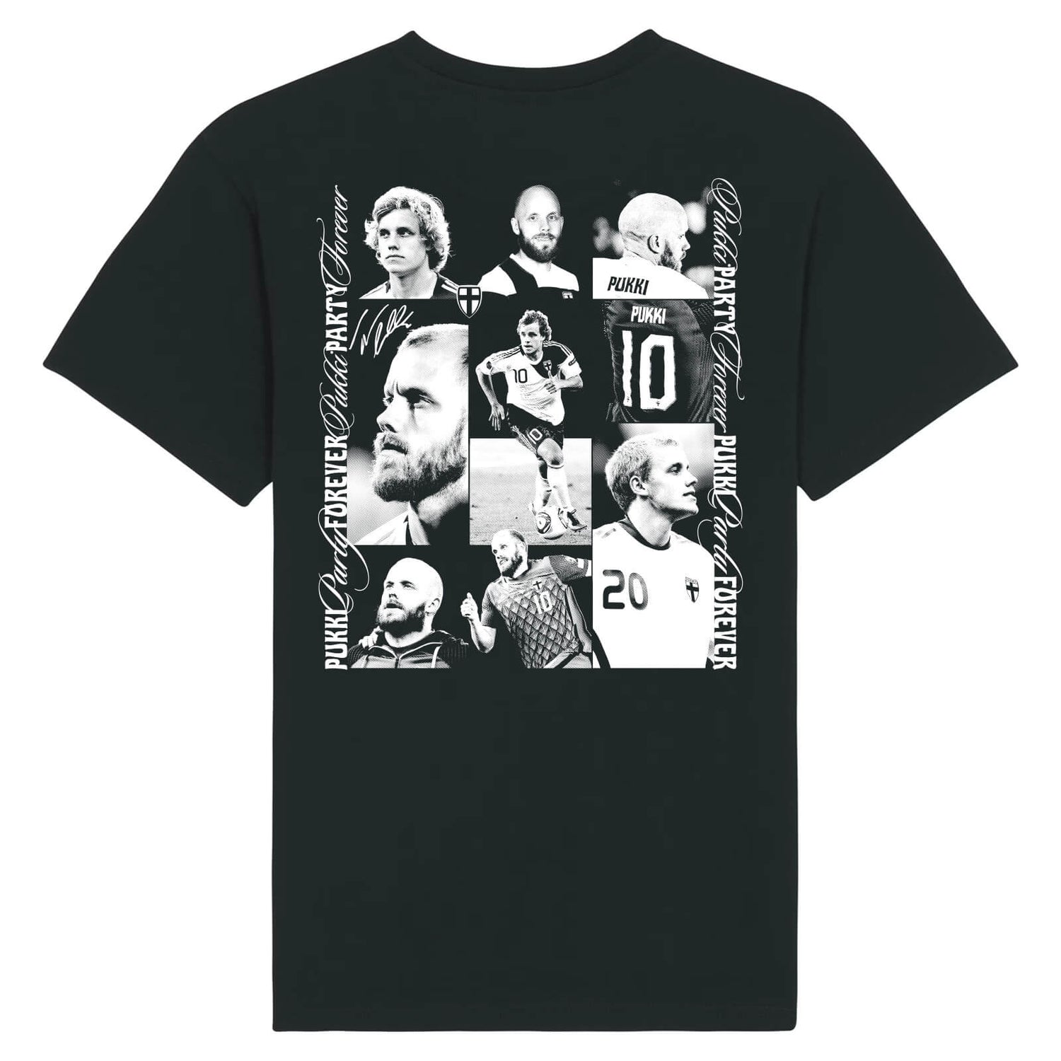 Pukki Party Forever t-paita, Musta